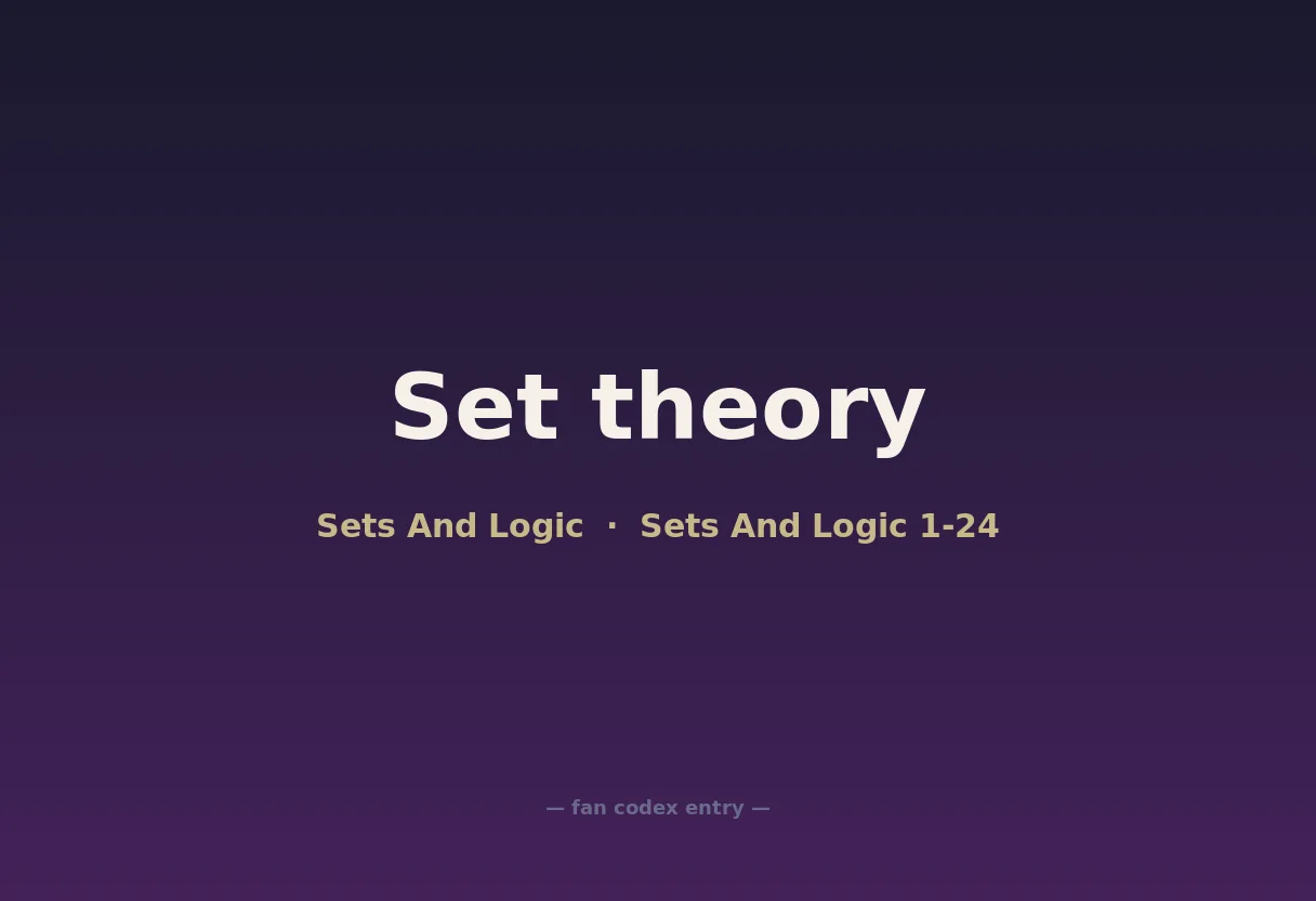 Set theory